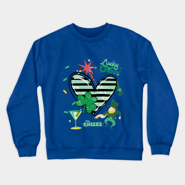 Lucky Charm Crewneck Sweatshirt by Dot68Dreamz